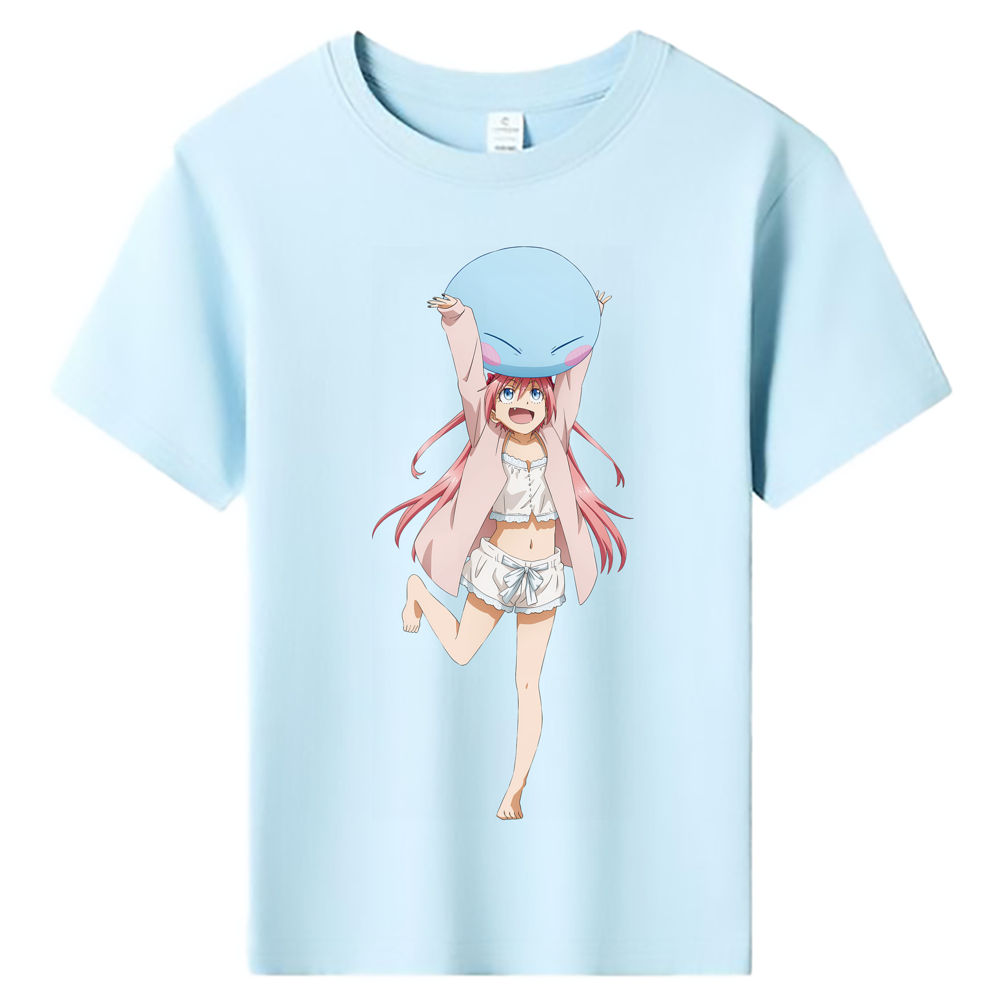 （画像用） 転スラ Regarding Reincarnated to Slime 綿100％キッズTシャツ（フロントプリント）